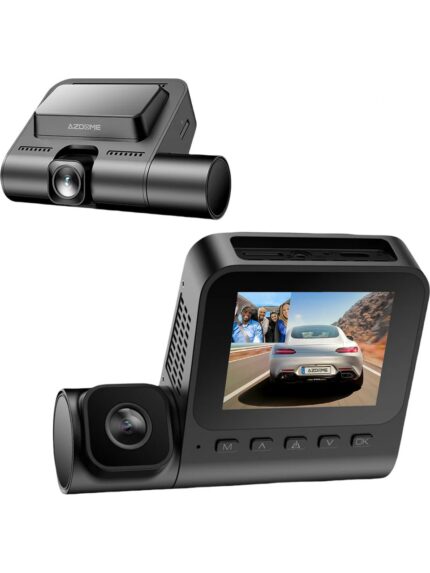 Azdome V600 2CH Çift Kameralı Araç Kamerası 1080P Full HD Gece Görüşü (Xiaomi Distribütörü Cepport Türkiye Garantili)