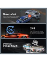 Azdome V600 2CH Çift Kameralı Araç Kamerası 1080P Full HD Gece Görüşü (Xiaomi Distribütörü Cepport Türkiye Garantili) - Görsel 6