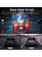 Azdome V600 2CH Çift Kameralı Araç Kamerası 1080P Full HD Gece Görüşü (Xiaomi Distribütörü Cepport Türkiye Garantili) - Görsel 5