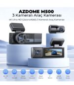 Azdome M500 3 Kameralı 4K Araç Kamerası (Xiaomi Distribütörü Cepport Türkiye Garantili) - Görsel 2