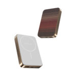 Keephone PB51 Brendy Kevlar 10.000 mAh 22.5W USB 20W Type-C ve 15W Kablosuz Şarj Destekli Magsafe Powerbank - Gün Batımı - Görsel 2