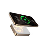 Keephone PB51 Brendy Kevlar 10.000 mAh 22.5W USB 20W Type-C ve 15W Kablosuz Şarj Destekli Magsafe Powerbank - Gün Batımı - Görsel 3