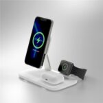 MOMAX Q.Mag Pro 3 3'ü 1 Arada Kablosuz Şarj Standı MFİ(Apple) Lisanslı (Momax Türkiye Garantili)