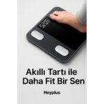 Xiaomi Heyplus Dijital Baskül Yağ Su Kas Vücut Kitle Endeksi Kilo Ölçer Tartı (Xiaomi Distribütörü Cepport Türkiye Garantili) - Görsel 7