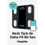 Xiaomi Heyplus Dijital Baskül Yağ Su Kas Vücut Kitle Endeksi Kilo Ölçer Tartı (Xiaomi Distribütörü Cepport Türkiye Garantili) - Görsel 6