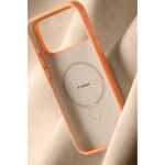 Torras Apple iPhone 17 Pro O Stand Spin Silicone Serisi Magsafe Kılıf - Turuncu - Görsel 4