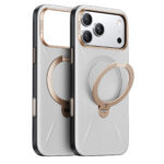 Torras Apple iPhone 17 Pro Max O Stand Spin VegSkin Serisi Magsafe Kılıf - Gri