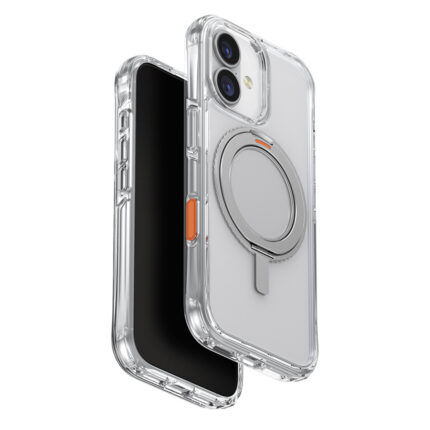 Uniq Apple iPhone 17 Swivix Rotating Kickstand Kapak - Şeffaf